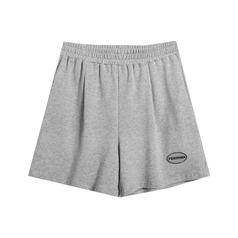 Fier De Moi | Basic Logo Short Pants Grey