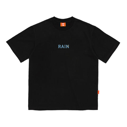 Teddy Island 'Back' Play In The Rain Teddy T-Shirt Black
