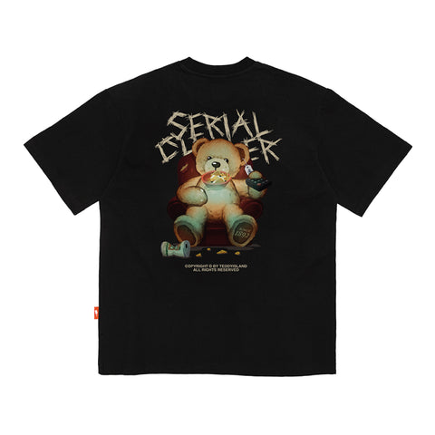 Teddy Island 'Back' Horror Teddy T-Shirt Black