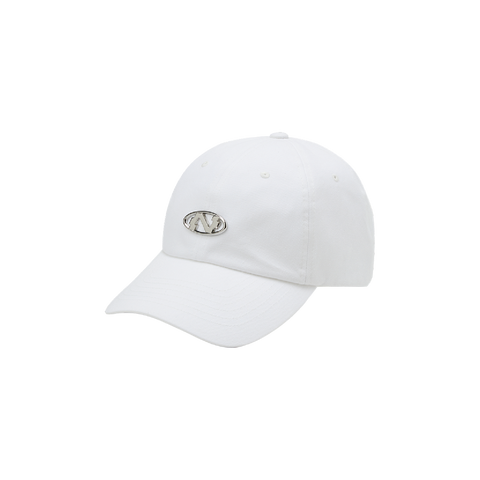 NERDY | Circle Logo Ball Cap White