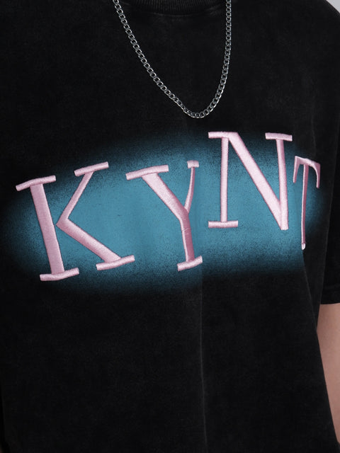 KEYNOTE | Stoned Wash "KYNT" Tee (Black)