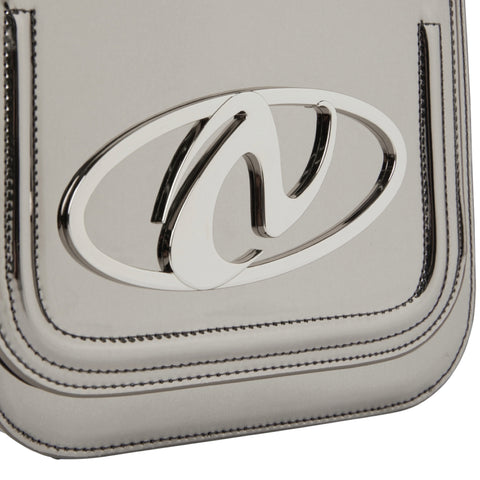 Nerdy |  Pinwheel Metallic Two-Way Cross Bag Silver