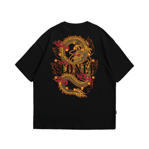 Stoned Rising Naga : Dynasty T-Shirt Black