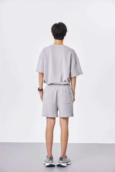 Fier De Moi | Basic Logo Short Pants Grey