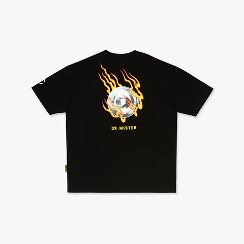 DR MISTER | Flaming Pearl Broad Tee Black