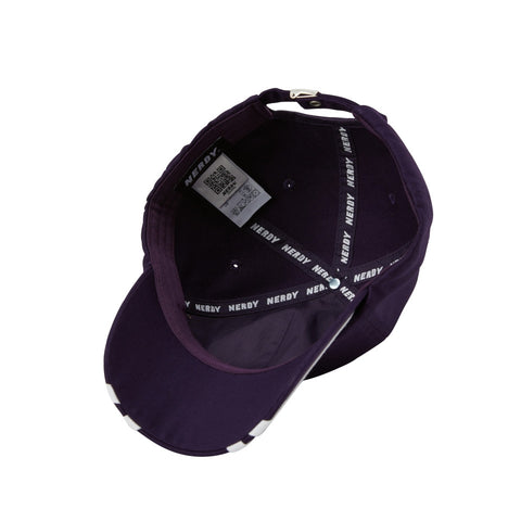 Nerdy | Vertical Line Ball Cap Dark (Purple)