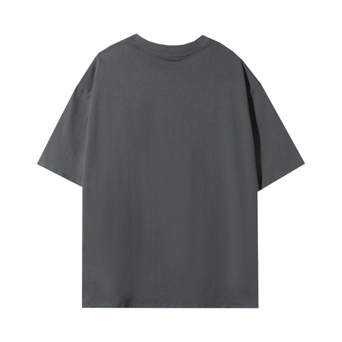 Fier De Moi | Rabbit Shopping Bag Front Printing S/S T-Shirt Charcoal