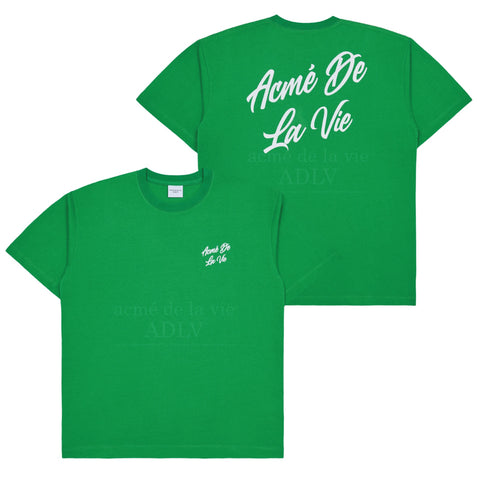 ADLV | Script Logo Printing Short Sleeve T-shirt
