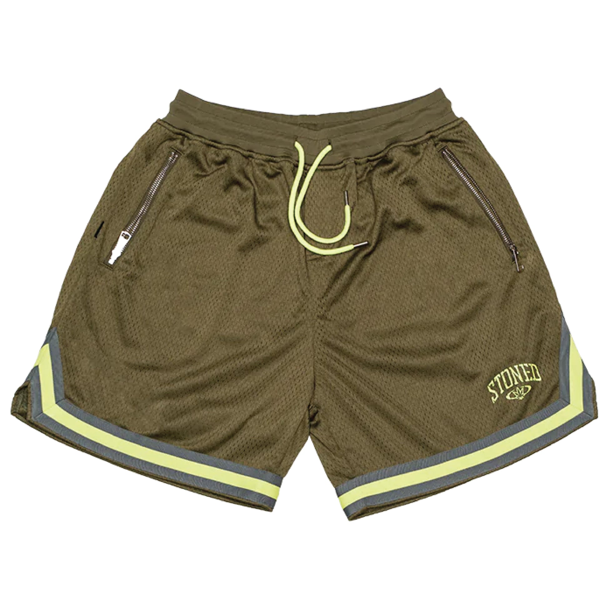 Stoned Universe | Basketball Shorts Green - SWAGANZ