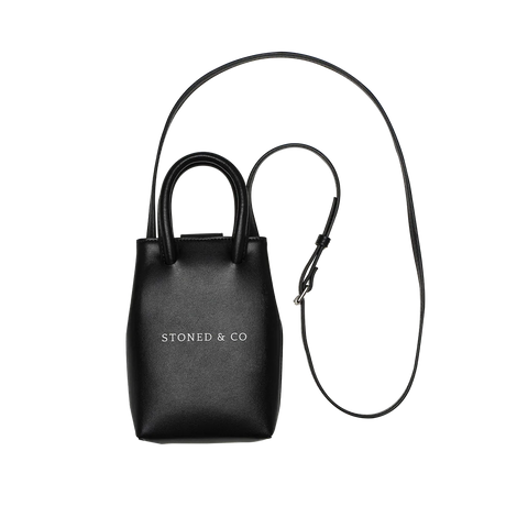 Stoned Self-Indulgence | Mini Sling Black Bag