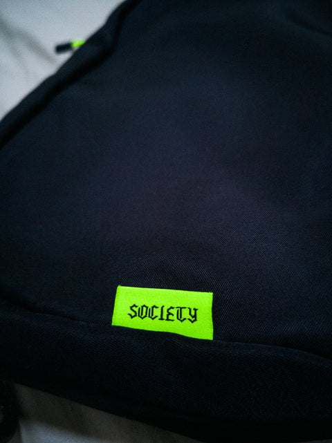 Society | Neon Green Logo Patch Shoulder Bag