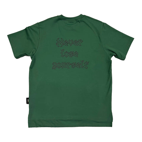 Society | Never Lose Yourself Front Smiley Tee (Dark Green)