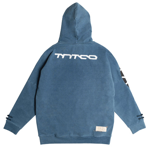 TNTCO | Mao Patches Hooded Sweatshirt Navy