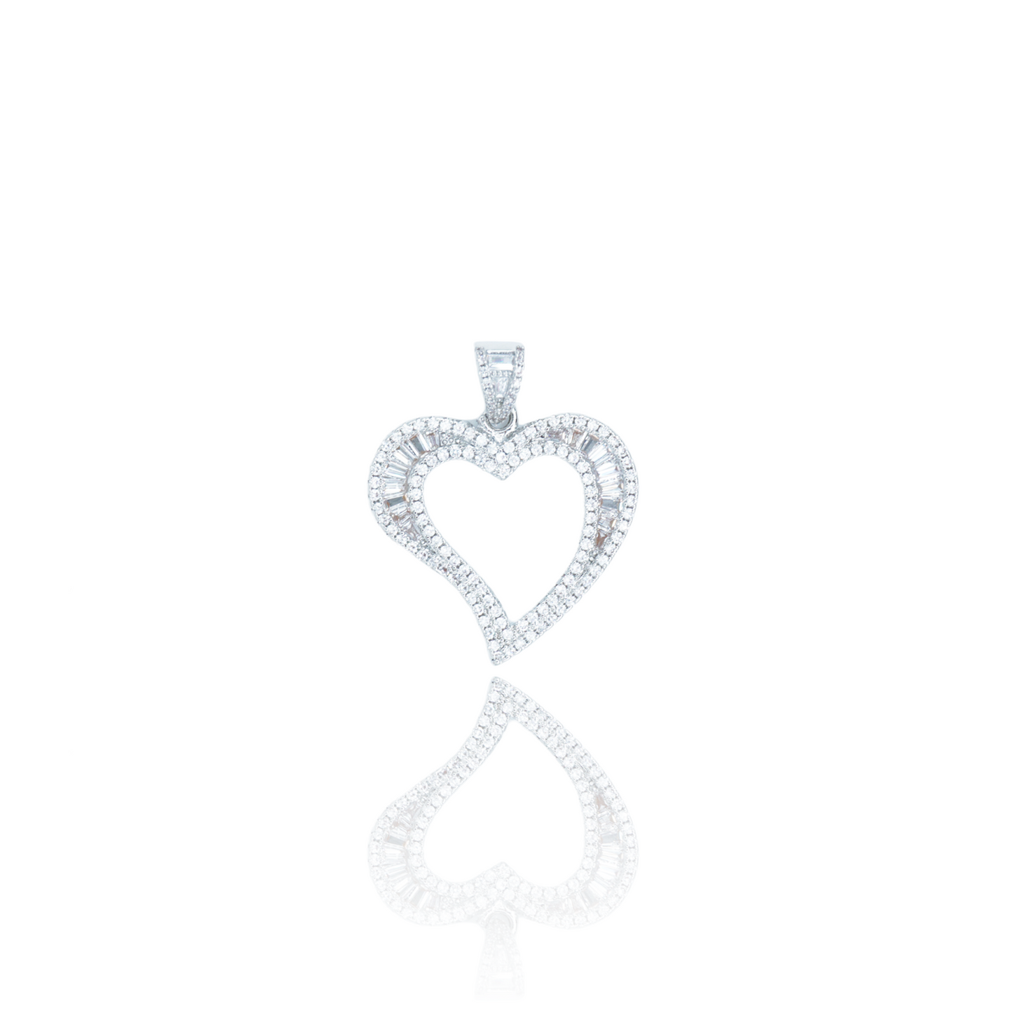 ZeroDegrees | Heart Baguette Pendant