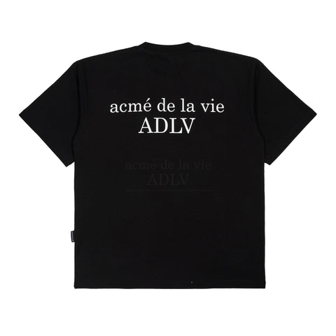 ADLV Baby Face Milk Girl Short Sleeve T-Shirt Black