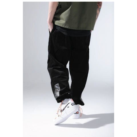 KEYNOTE | Corduroy Trousers Black