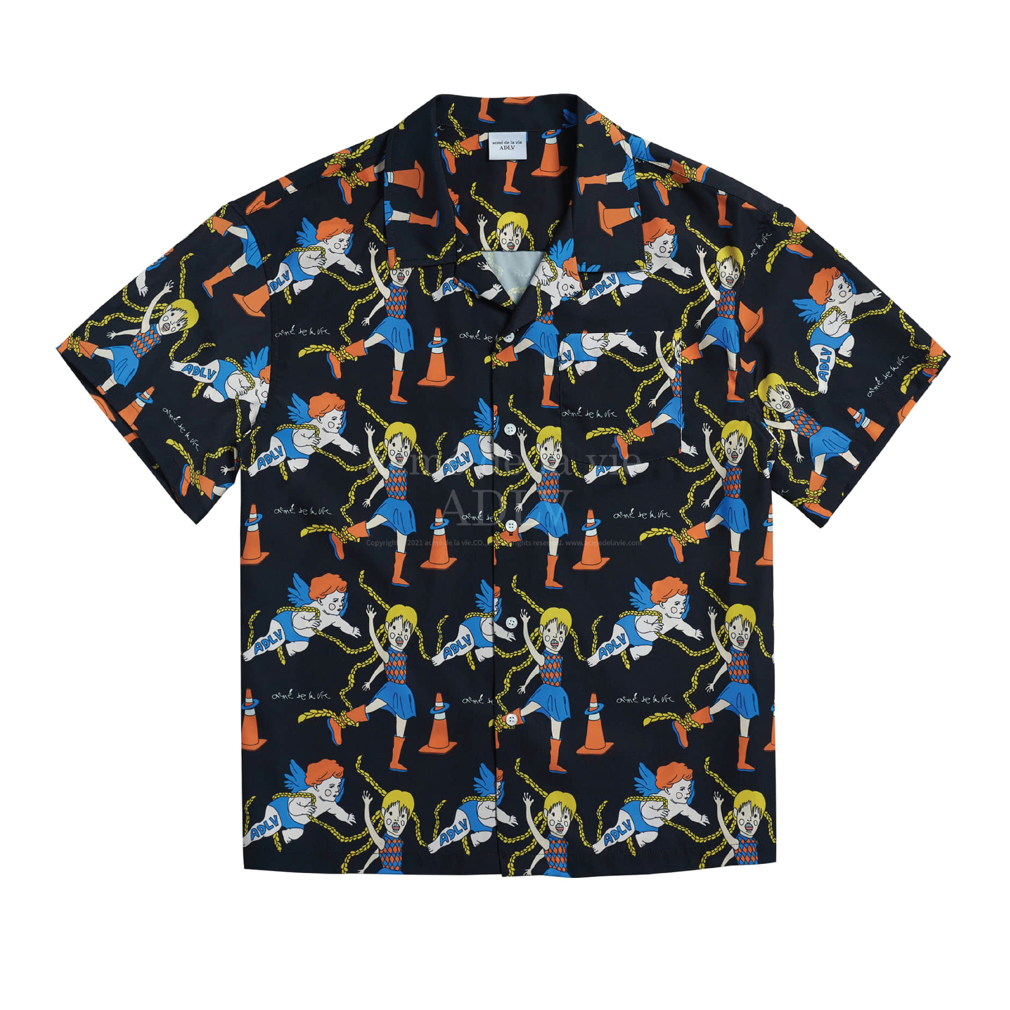 ADLV Angel Character Pattern Shirt (Multi Color) – SWAGANZ