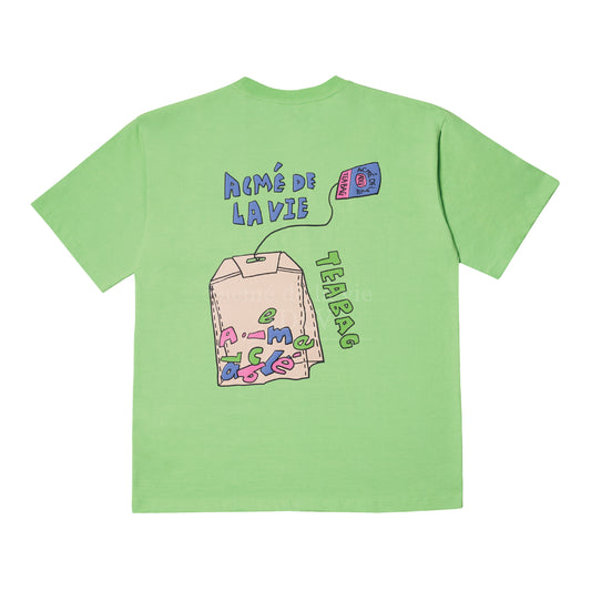 ADLV Tea Bag Short Sleeve T-Shirt Light Green
