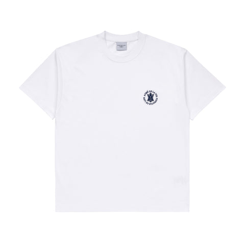 ADLV A Logo Emblem Embroidery Basic Short Sleeve T-shirt