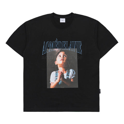 ADLV x LISA | DTP Pray Girl Baby Face Short Sleeve T-Shirt Black