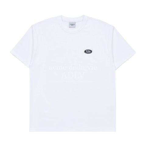 ADLV x LISA | Circle Wappen Basic Short Sleeve T-shirt White