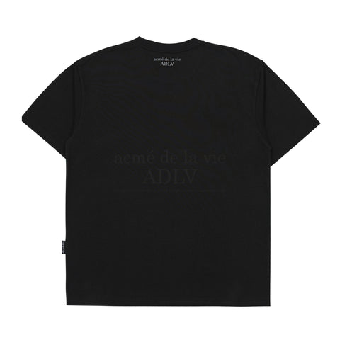 ADLV | Black Fuzzy Rabbit Short Sleeve T-shirt Black