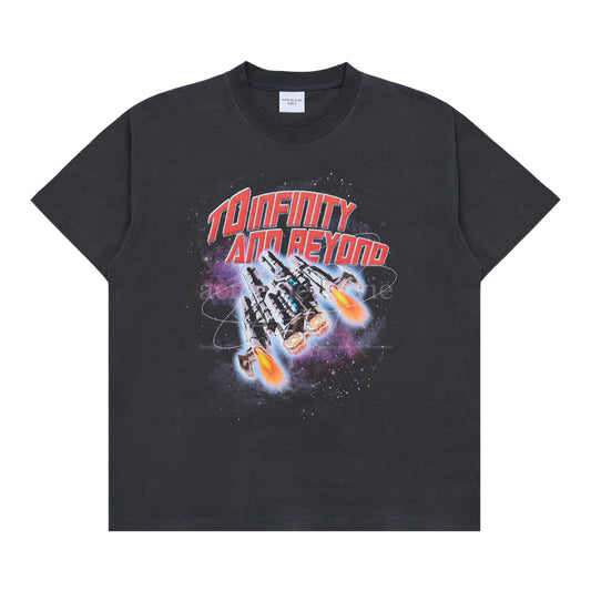 ADLV | Space Artwork Short Sleeve T-shirt Charchoal