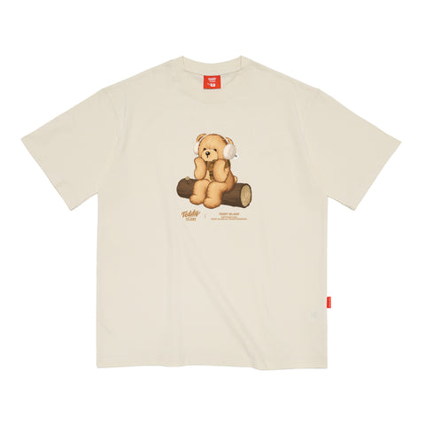 Teddy Island Christmas | Earmuff Teddy T-Shirt