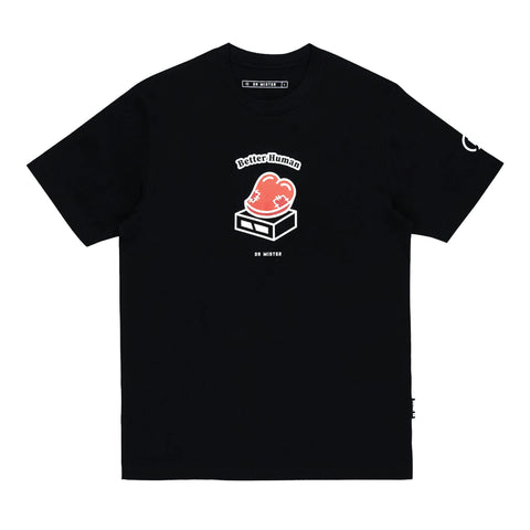 DR MISTER | Better Human Patched Heart Tee Black