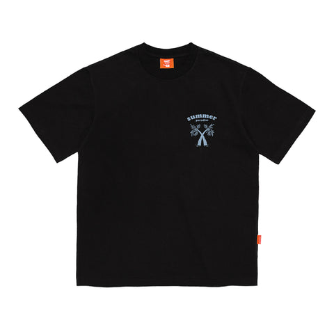 Teddy Island | 'Back' Surfer Teddy T-Shirt Black