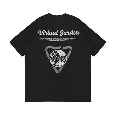 EGLAF | Virtual Garden Oversize T-Shirt (Multi-Colour)