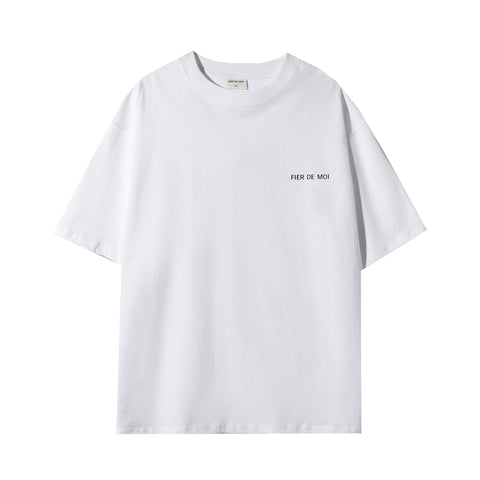 Fier De Moi | Bear Back Printing S/S T-Shirt White