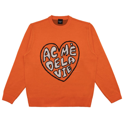 ADLV Front Heart Logo Knit Pink