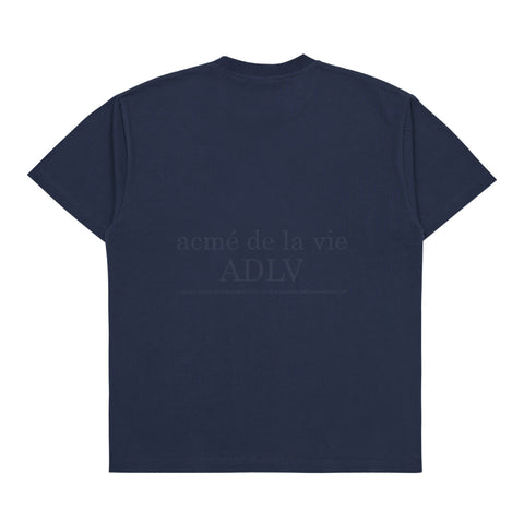 ADLV x LISA | Tropical Script Logo Short Sleeve T-shirt Navy