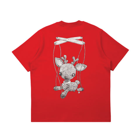 EGLAF | Puppet Crochet Reindeer Tee Red