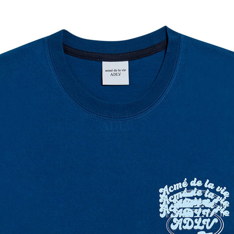 ADLV Triple Logo Long Sleeve T-Shirt Dark Blue