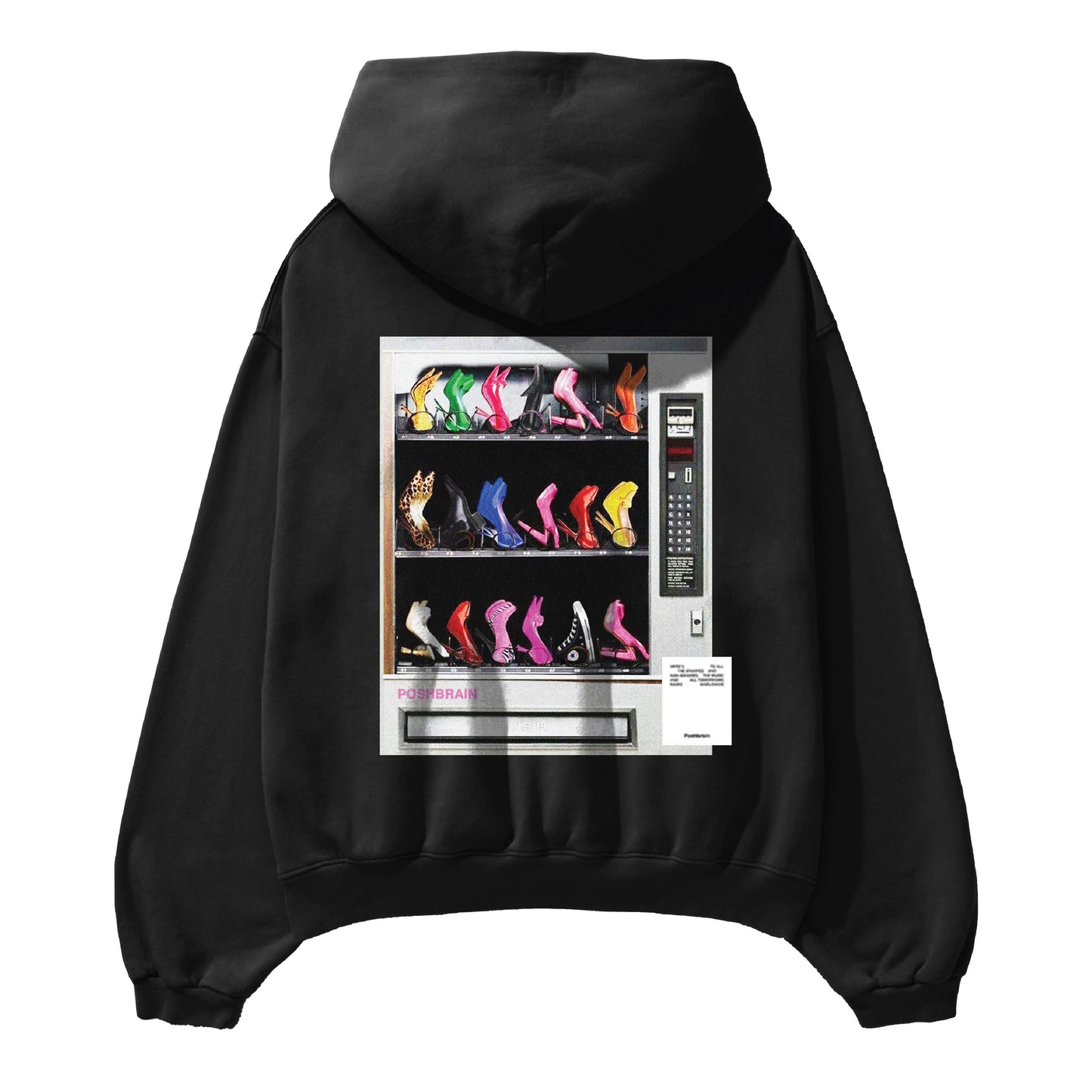 Poshbrain | Heels Hoodie Black