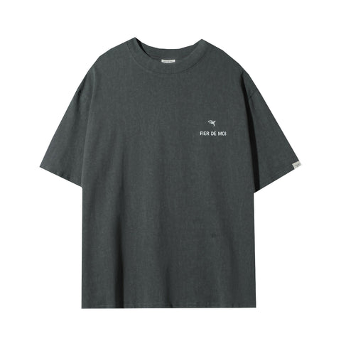 Fier De Moi | Vintage S/S T-Shirt Charcoal