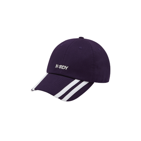 NERDY | Vertical Line Ball Cap Dark Purple