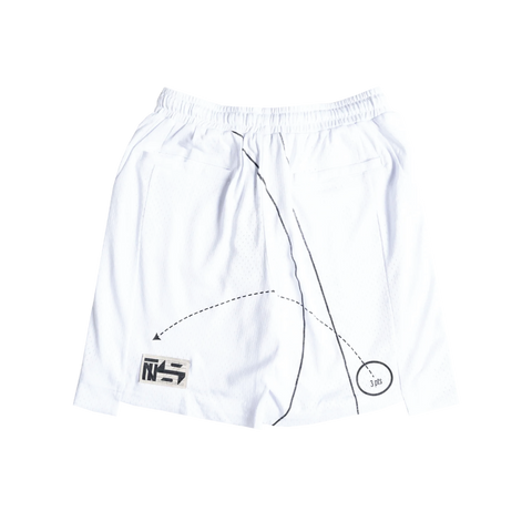TNTCO | RR Court Shorts (White)