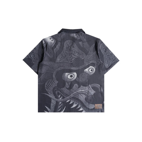 TNTCO | WK Dragon Full Print Shirt Black