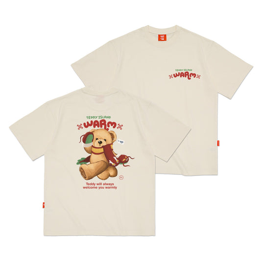 Teddy Island | 'Back' Spring Teddy T-Shirt Ivory