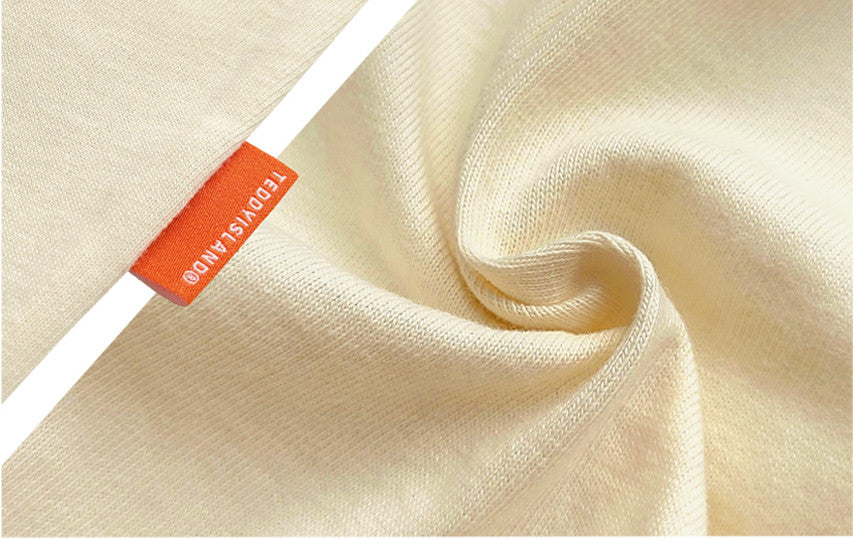 Teddy Island | 'Back' Hair Clasp Teddy T-Shirt Ivory