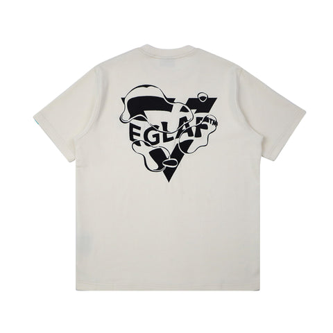 EGLAF | Equa Embroidery Logo Tee Cream White