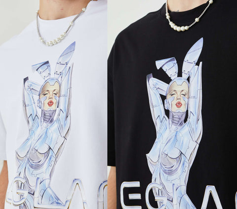 EGLAF | Retro Bunny Oversize T-Shirt
