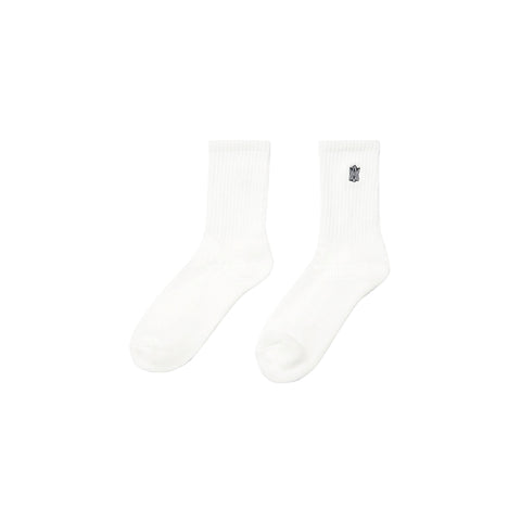 A Logo Socks (Grey/White)