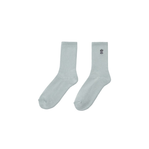 A Logo Socks (Grey/White)