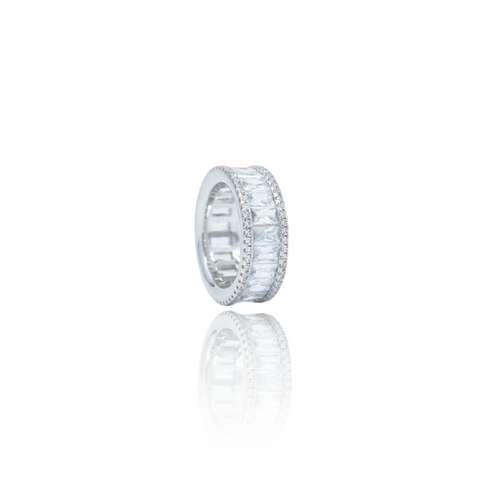 ZeroDegrees | Baguette Band Ring (White Gold)